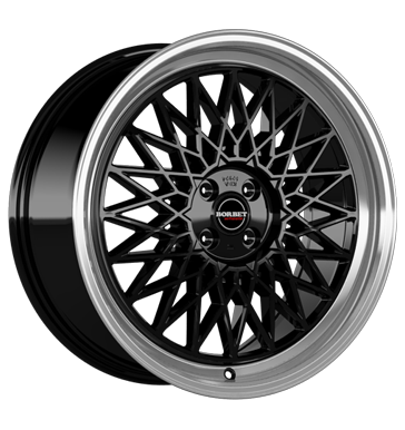 EAN 4051665050233, BORBET B BLACK RIM POLISHED, 7x17 ET:25 ML:64.1