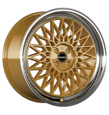 EAN 4051665050295, BORBET B GOLD RIM POLISHED, 7x17 ET:38 ML:64.1