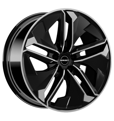 EAN 4051665053173, BORBET BLACK RIM POLISHED GLOSSY, 9x20 ET:30 ML:66.5