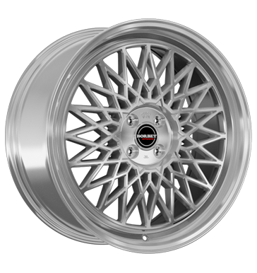 EAN 4051665050288, BORBET B SILVER RIM POLISHED, 7x17 ET:38 ML:64.1