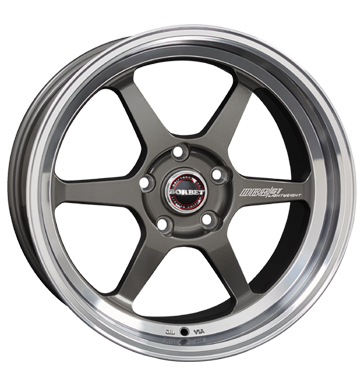 EAN 4051665040845, BORBET DB8GT GRAPHITE RIM POLISHED, 8.5x18 ET:40 ML:72.5