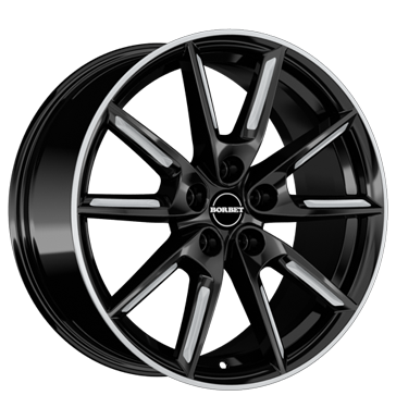 EAN 4051665051704, BORBET LX18 BLACK MATT SILVER SPOKE RIM, 8x18 ET:40 ML:72.5