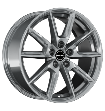 EAN 4051665051711, BORBET LX GREY GLOSSY, 8x18 ET:40 ML:66.6