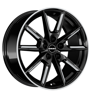 EAN 4051665059915, BORBET LX19 BLACK MATT SILVER SPOKE RIM, 8x19 ET:44 ML:66.5