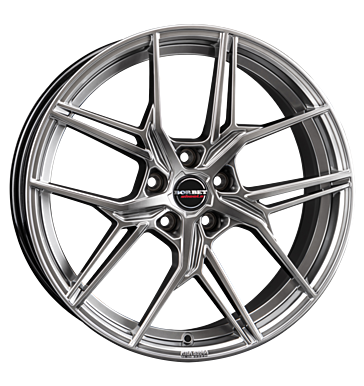 EAN 4051665059403, BORBET QX HYPER BLACK SILVER, 8x19 ET:50 ML:57.1