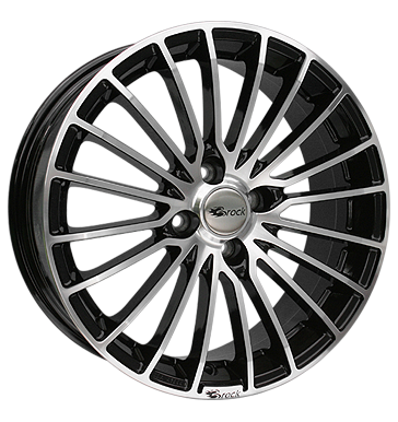 EAN 4250145497470, BROCK B24 BLACK FRONT POLISHED, 7x16 ET:22 ML:65.1