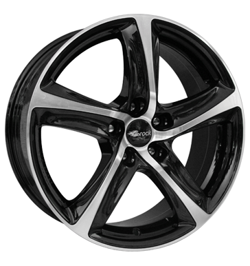 EAN 4250145497425, BROCK B25 BLACK FRONT POLISHED, 7.5x17 ET:38 ML:72.6