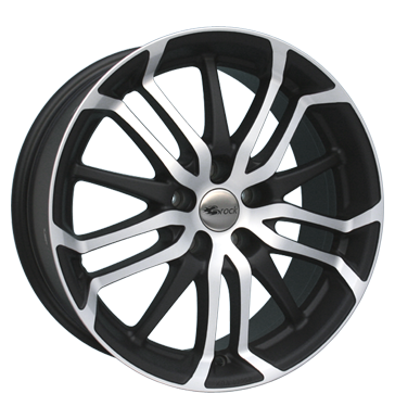 EAN 4250145449790, BROCK B26 SCHWARZ MATT FRONTPOLIERT, 7.5x17 ET:38 ML:63.4