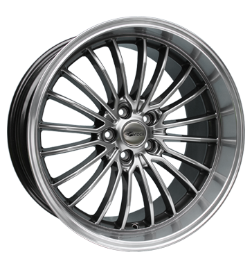 EAN 4250145454527, BROCK B24GP CHROM SILBER HORNPOLIERT, 10.5x20 ET:45 ML:71.5