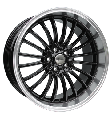 EAN 4250145457283, BROCK B24GP BLACK RIM-POLISHED, 8.5x19 ET:45 ML:72.6