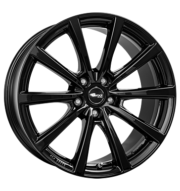 EAN 4250996357763, BROCK B32 SCHWARZ GLANZ, 8.5x18 ET:40 ML:64.2