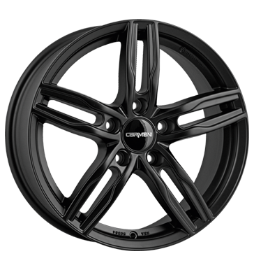 EAN 4251390572493, CARMANI 14 PAUL BLACK MATT, 6.5x16 ET:42 5/112.00 ML:57.1