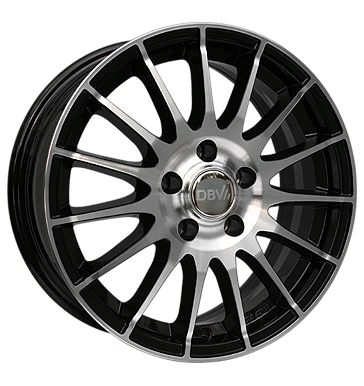 DBV DBV Florida KF dark Schwarz glänzend Front poliert 6.5 × 16.0
