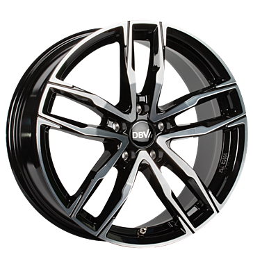 DBV DBV Vienna II Schwarz glänzend Front poliert 8.5 × 19.0