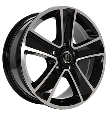 Diewe Wheels Diewe Wheels Mammut 5 Nero machined 7.0 × 17.0
