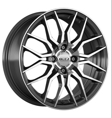 Dotz Dotz LimeRock Dark gunmetal polished 7.0 × 17.0