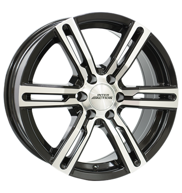 Inter Action Inter Action Kargin 6 black glossy polished 7.0 × 16.0