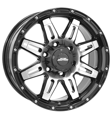Inter Action Inter Action Grabber black glossy polished 8.0 × 17.0