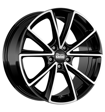 EAN 4250084652534, MAM A5 BLACK FRONT POLISH, 8.5x20 ET:30 5/112 ML:66.6