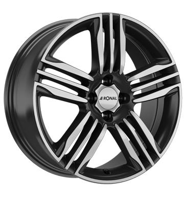 Ronal Ronal R57 schwarz-frontkopiert 7.0 × 17.0