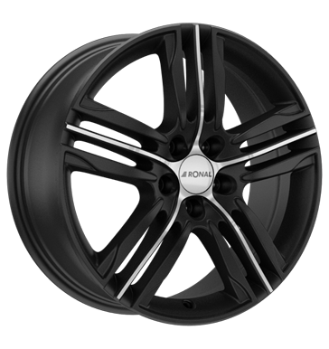 Ronal Ronal R57 mattschwarz-frontkopiert 7.5 × 18.0
