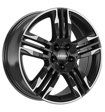 Ronal R58 MCR jetblack-white rim