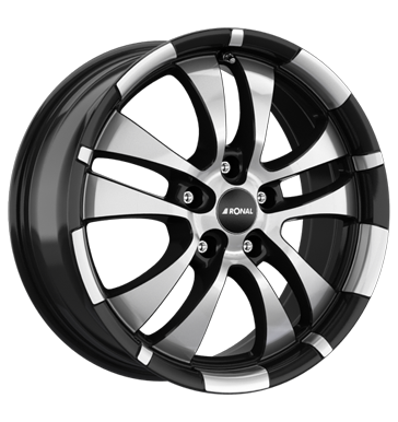 Ronal Ronal R59 jetblack-frontkopiert 7.0 × 16.0