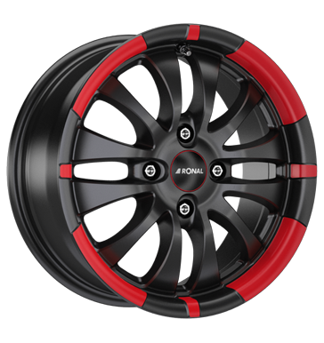Ronal Ronal R59 MCR jetblack-red rim 7.0 × 16.0