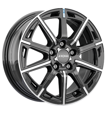 Ronal Ronal R60 jetblack-frontkopiert 6.5 × 16.0