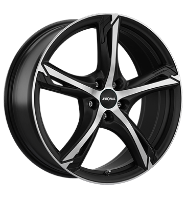 EAN 4053881158953, RONAL R62 JETBLACK-MATT-FRONTKOPIERT, 7.5x18 ET:40 5/114.3 ML:82