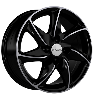 Ronal Ronal R51 jetblack-frontkopiert 7.0 × 16.0