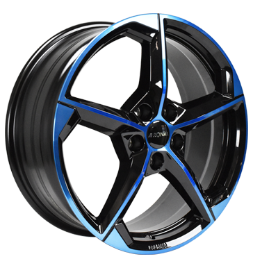Ronal R66 jetblack-blue tinted