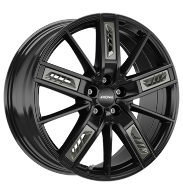 Ronal Ronal R67 Grey Left jetblack 8.0 × 18.0