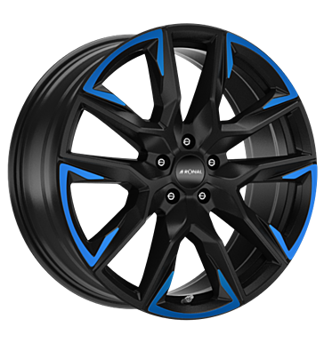 Ronal Ronal R71 jetblack matt blue tinted matt 9.5 × 21.0