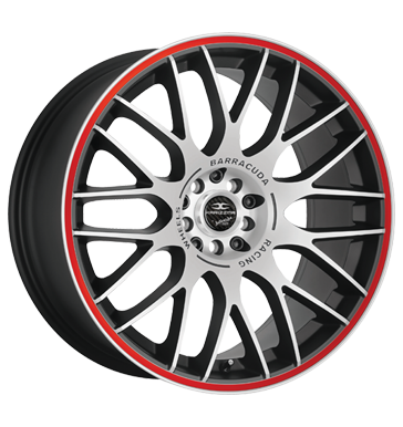 Barracuda Karizzma Mattblack polished Color Trim rot Barracuda Karizzma Mattblack polished Color Trim rot