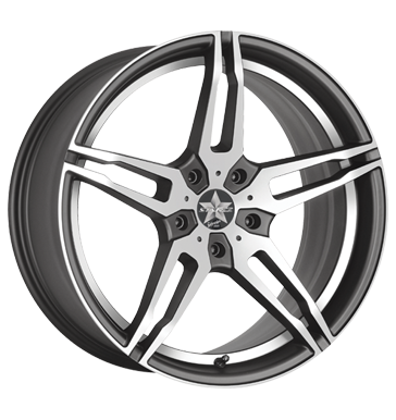 Barracuda Starzz Mattblack polished undercut Color Trim weiss Barracuda Starzz Mattblack polished undercut Color Trim weiss